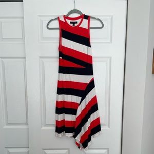 Banana Republic Asymetric Striped Dress XXS